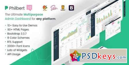 Philbert v1.0 - Multipurpose Bootstrap Admin Dashboard Template + UI Kit 20558267