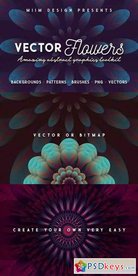 Vector Flowers - Abstract Toolkit 1317477