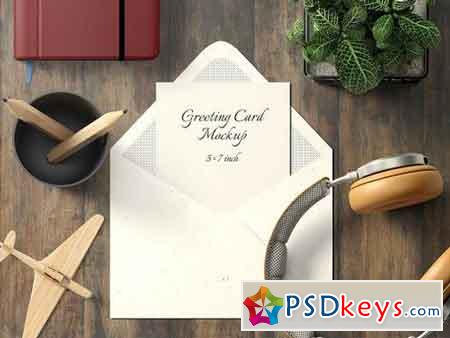 5X7 Greeting Card Mockup - 1 1835176