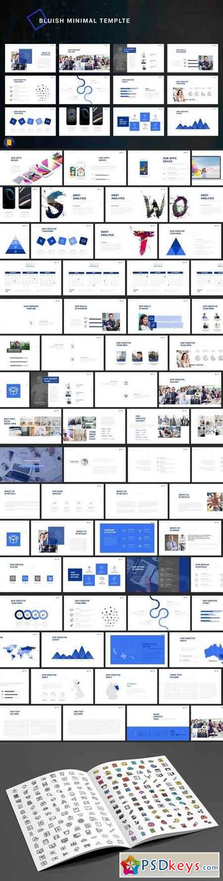 Bluish Google Slide Template
