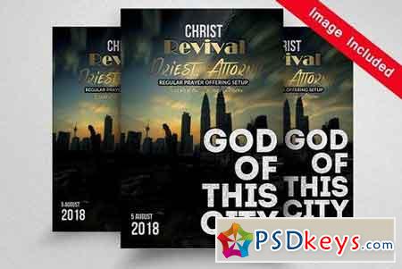 God Of This City Church Flyer 1689660