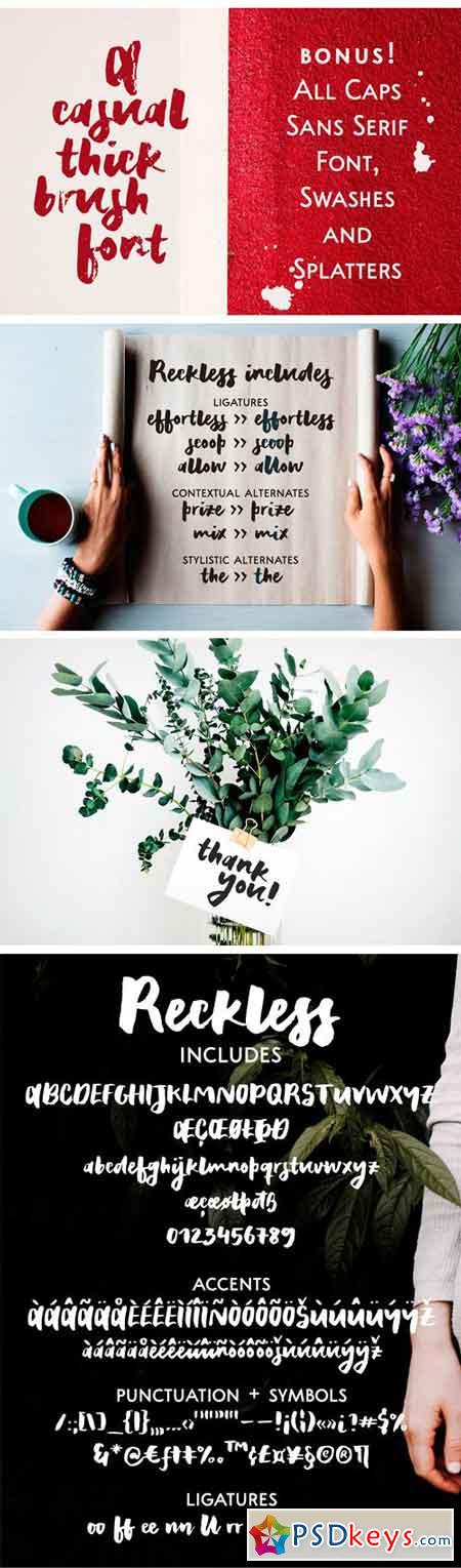 Reckless A Thick Brush Font 1863935