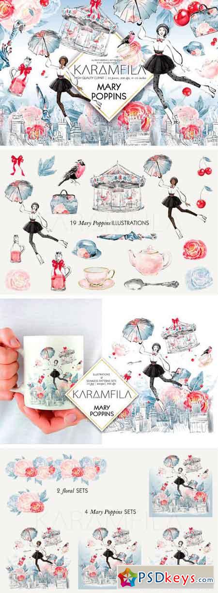 Mary Poppins Clipart 1816249