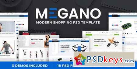 Megano - Online Store PSD Template 20625270