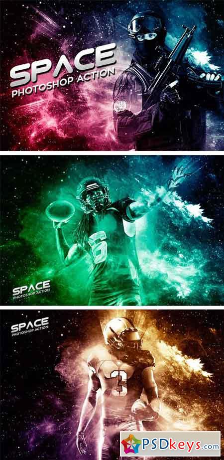 Space Photoshop Action 1851755