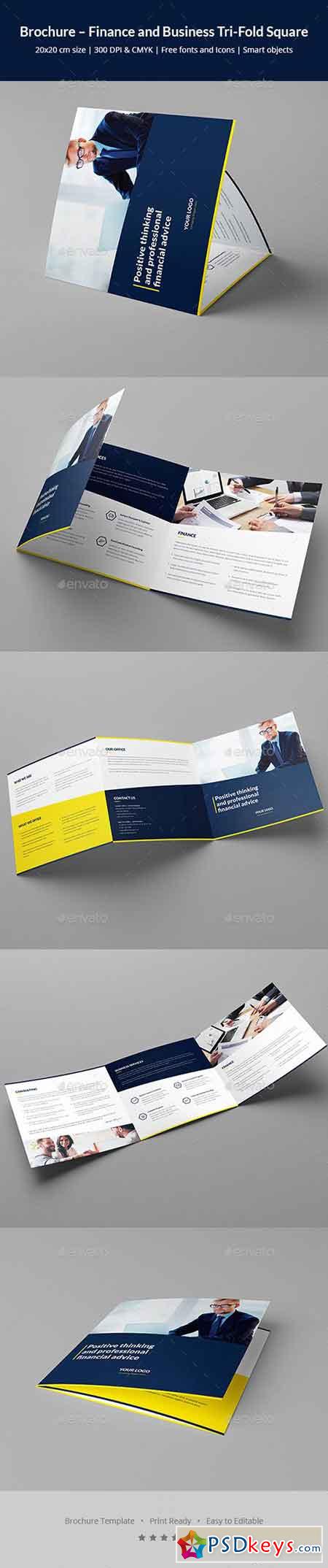 Brochure  Finance and Business Tri-Fold Square 20633523