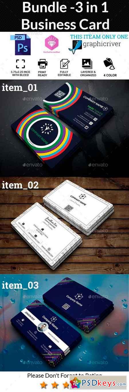 Bundle 3 in 1 Business Card 20603093