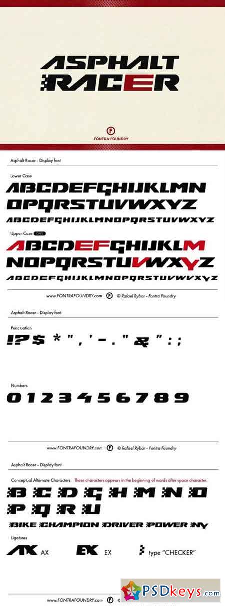Asphalt Racer Typeface 1818669