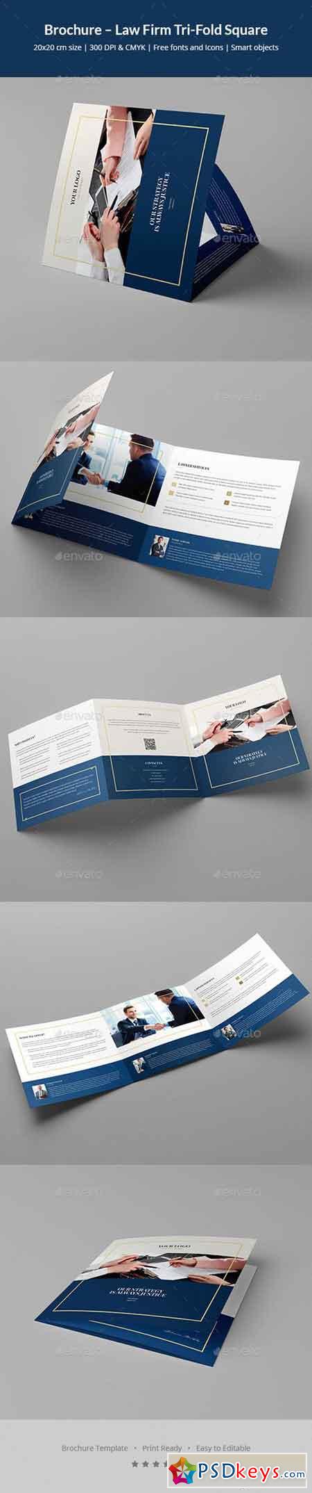 Brochure  Law Firm Tri-Fold Square 20687165