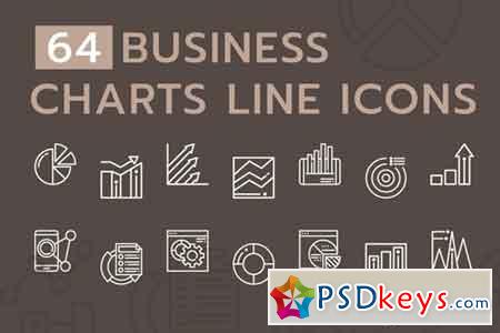 Business Chart Line Icons