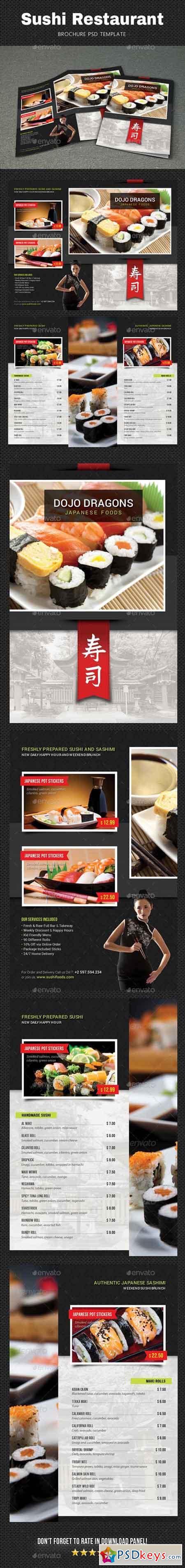 Sushi Menu Brochure 20705872