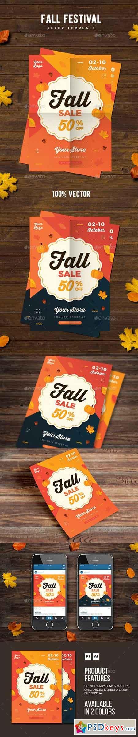 Fall Sale Flyer + Instagram Post 20598986