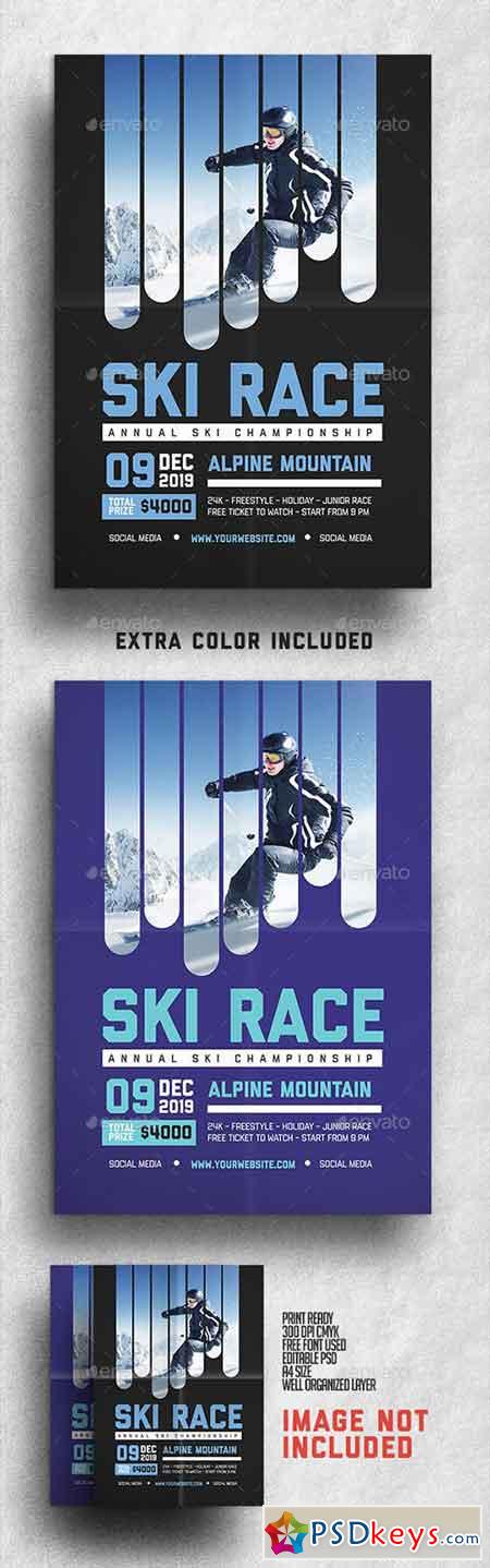 Ski Race Flyer 18679743