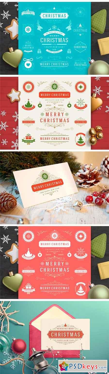 Christmas 30 Labels and Badges 1882786