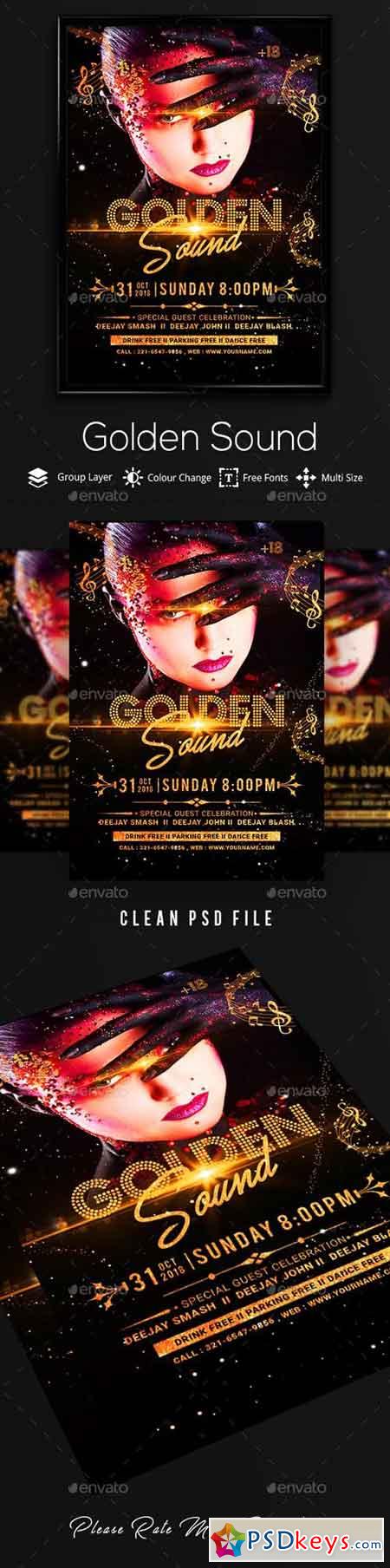 Golden Party Flyer 20735965