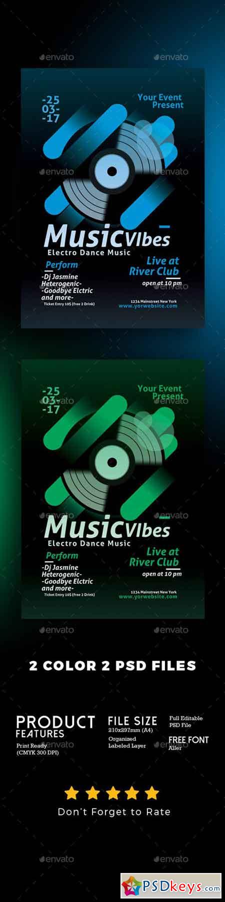Minimal Electro Music Flyer 20745292