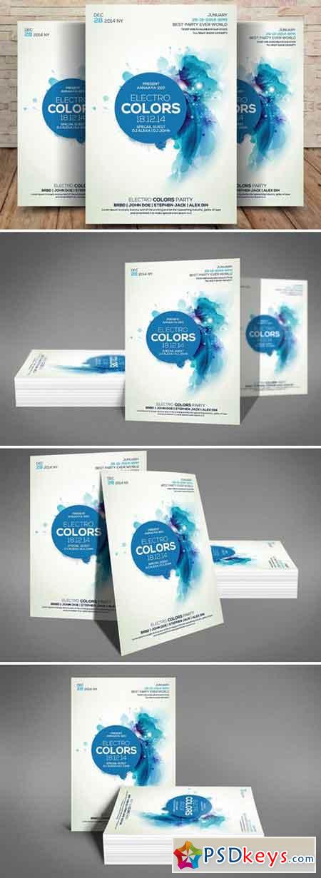 Electro Colors - Flyer Template 1852443
