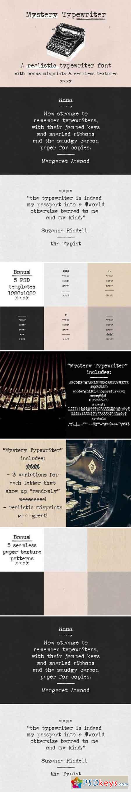 Mystery Typewriter font 1807062