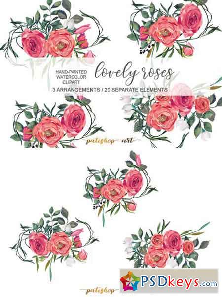 Red Roses Bouquets & Elements 1820481