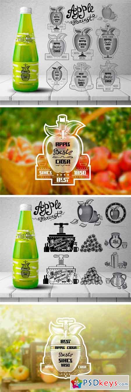 Cider Labels and Elements 1865393