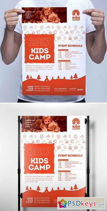 Kids Camp Poster Template 1805891