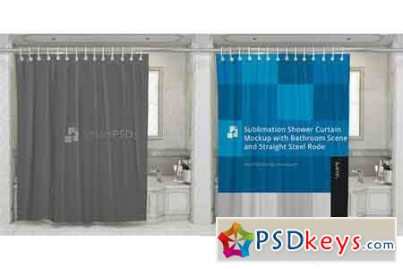 Sublimation Shower Curtain Mockup 1869922