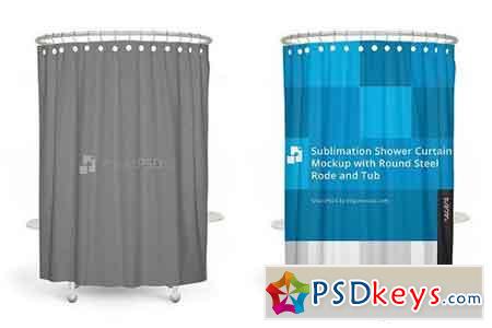 Sublimation Shower Curtain Mockup 1870015