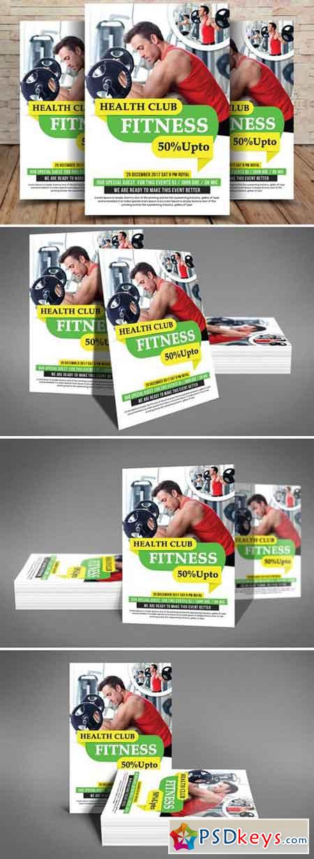 Fitness Health Club Flyer 1852511