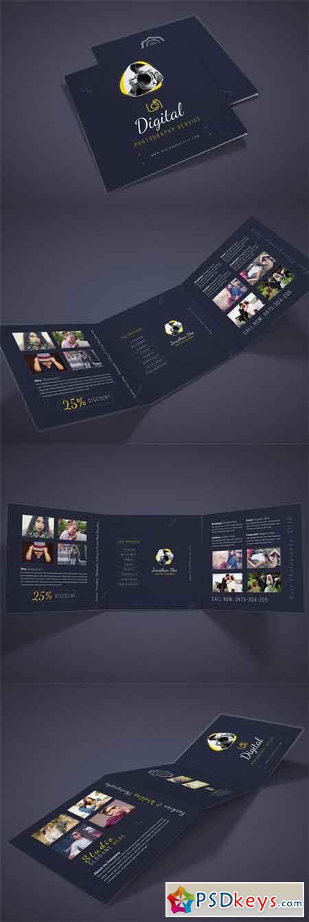 Photography Square Trifold Brochure