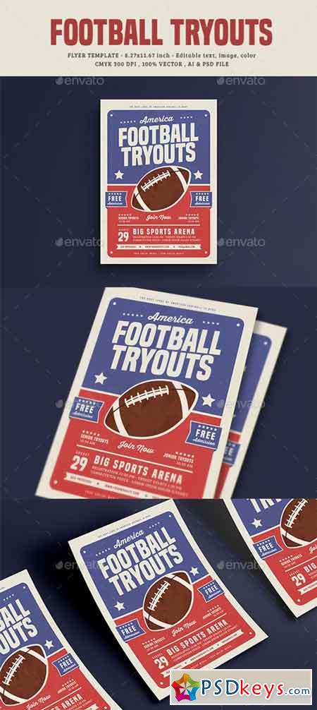 Football Tryouts Flyer 20612477