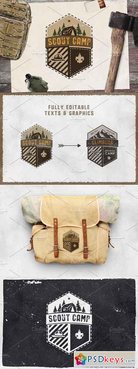 Vintage Adventure Badge Travel Logo 1917577