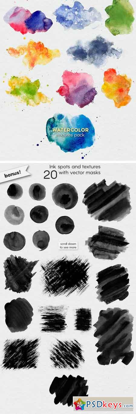 New WATERCOLOR Textures Pack 1867093