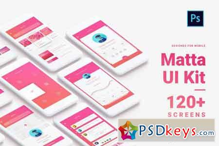 Matta - Material Design UI Kit for Ps