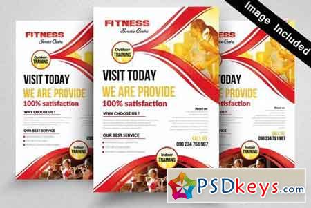 Professional Fitness Flyer Templates 1830109