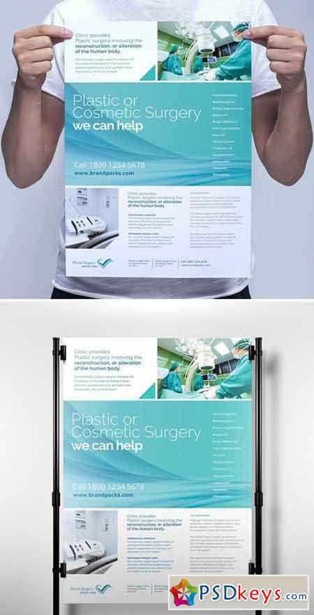Plastic Surgery Poster Template 1628476