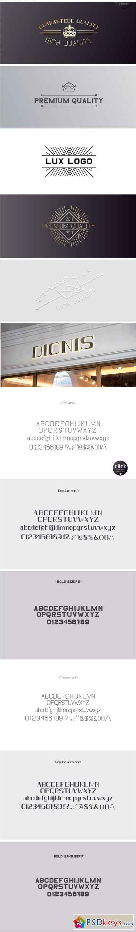 DIONIS Set (Serif & Sans Serif) 1939388