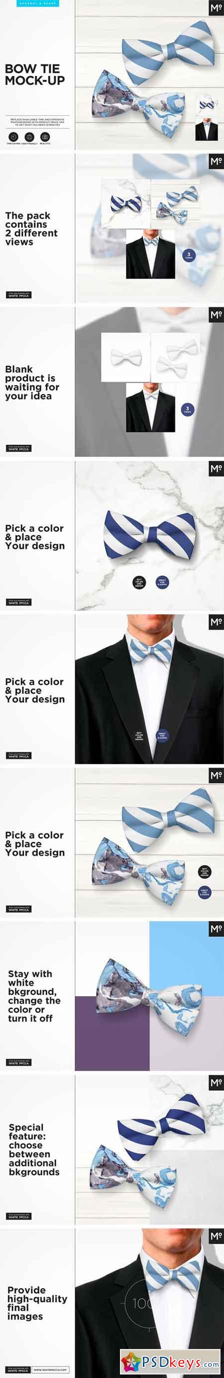 Download Bow Tie Mock-up 1866000 » Free Download Photoshop Vector ...