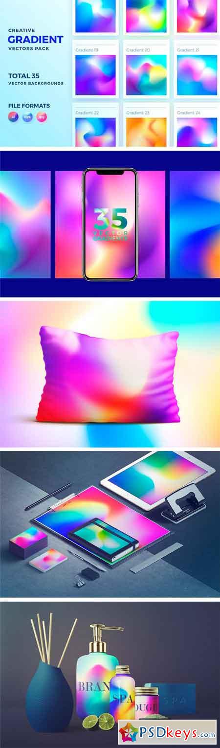 Creative Gradient Backgrounds Pack 1876015