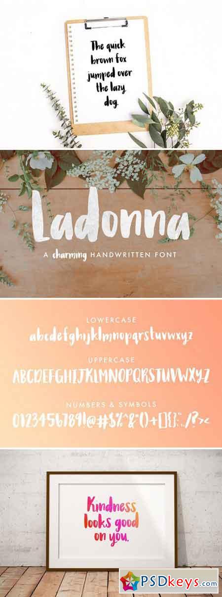 Ladonna Brush Font 1890805