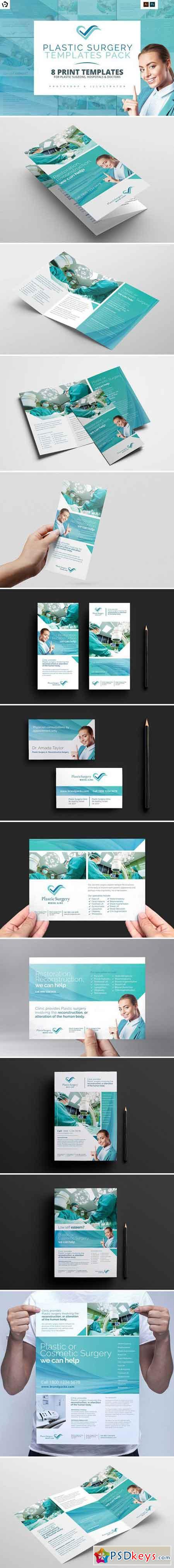 Plastic Surgery Templates Pack 1639134 Free Download Photoshop Vector