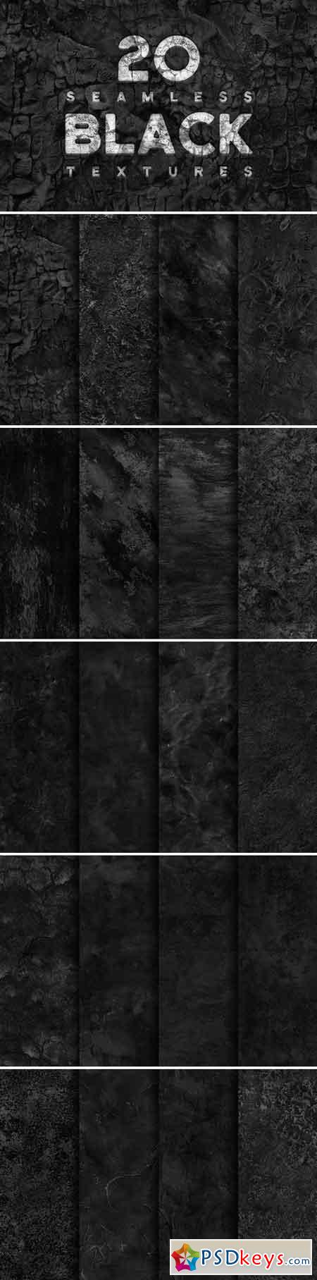 20 Seamless Black Textures 1885197