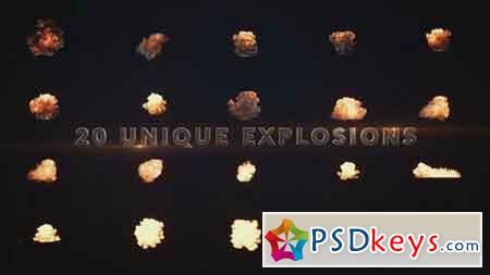 Blockbuster Explosions - 20 Pre-made explosions Pack