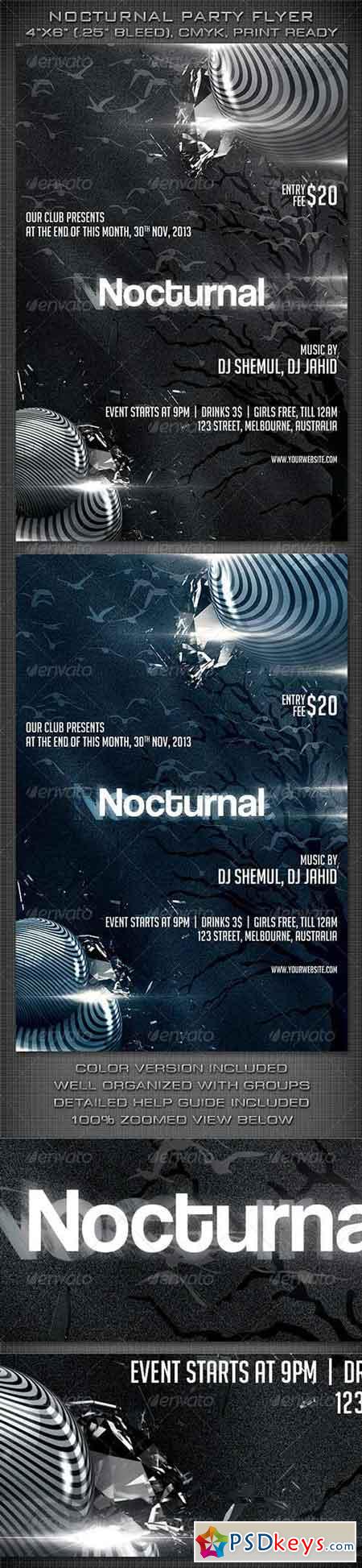 Nocturnal Party Flyer 6045694