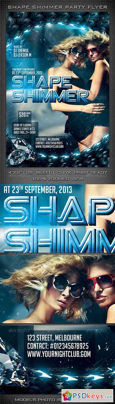 Shape Shimmer Party Flyer 5517302