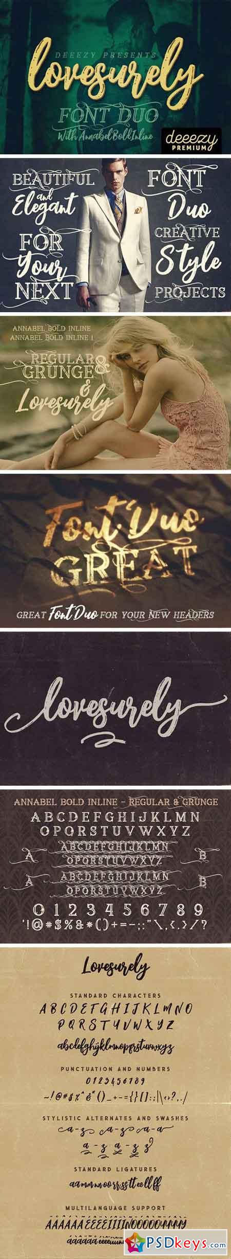 Lovesurely Font Duo 1925088