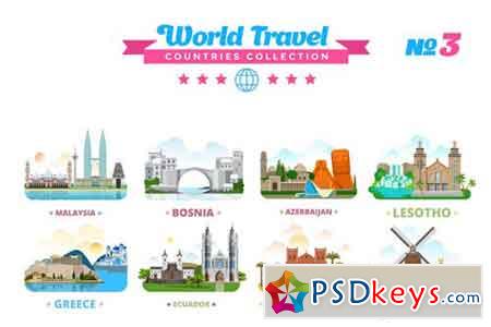 World Travel Countries Collection 3