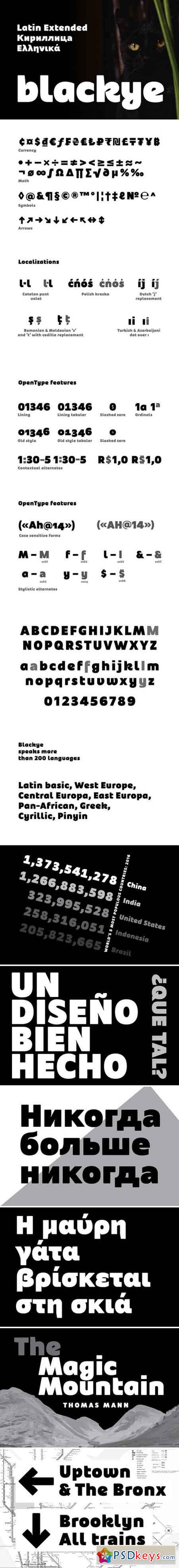 Blackye Latin, Greek & Cyrillic 1904057