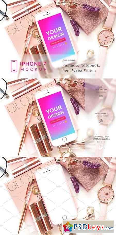 Beauty and Cosmetic iPhone 7 Mockup 1930992
