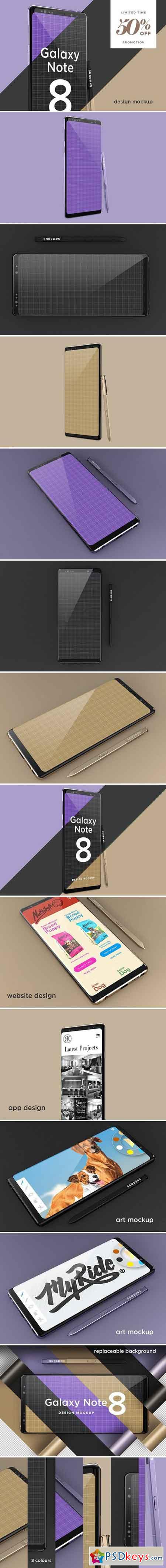 Samsung Galaxy Note 8 Design Mockup 1428437