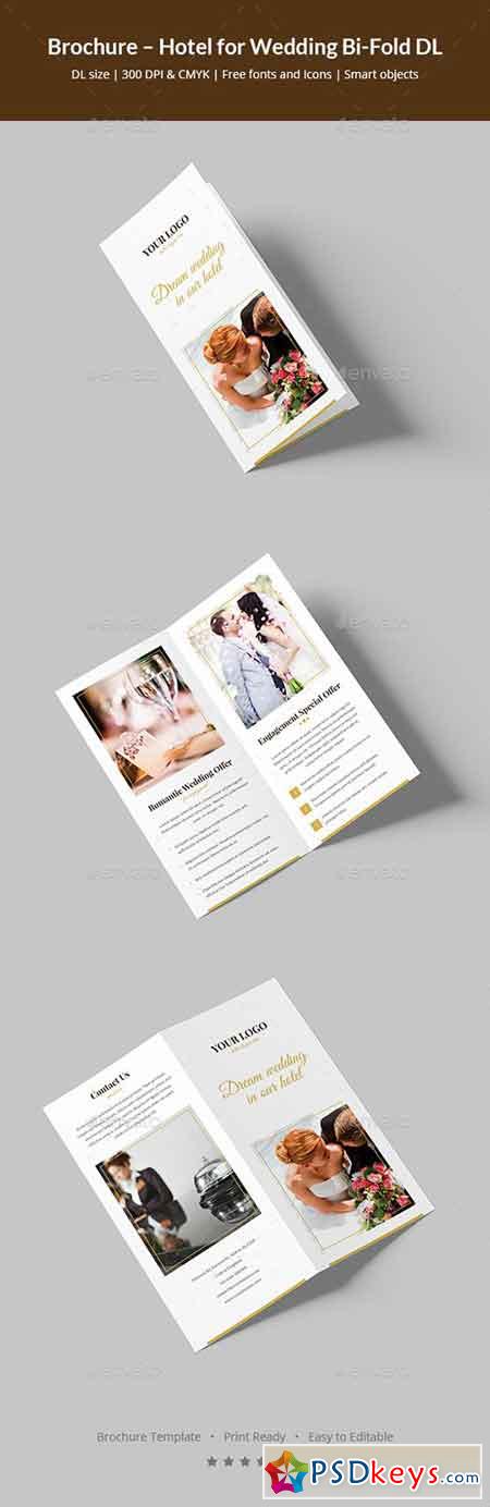 Brochure  Hotel for Wedding Bi-Fold DL 20774783